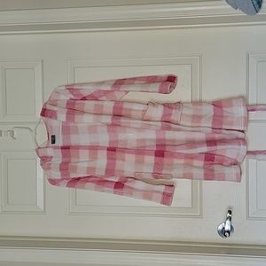 Eddie Bauer Girls Pink Plush Robe M 10/12